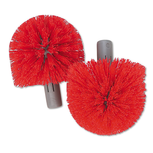 Unger® Replacement Heads for Ergo Toilet-Bowl-Brush System, Red, 2/Pack (UNGBBRHR) 1 Pair