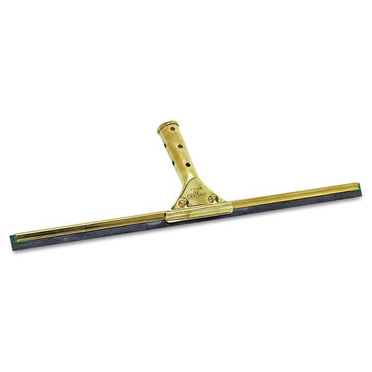 Unger® Golden Clip Brass Squeegee Complete, 18" Wide Blade, 4.5" Handle (UNGGS450) Each