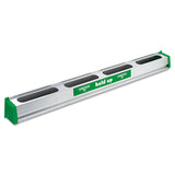Unger® Hold Up Aluminum Tool Rack, 36w x 3.5d x 3.5h, Aluminum/Green (UNGHU900) Each
