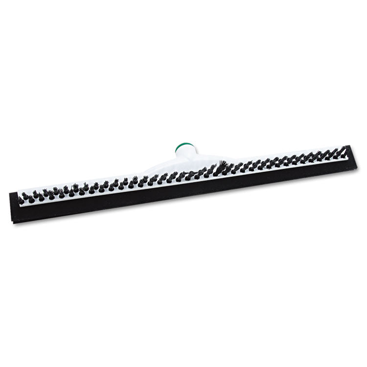 Unger® Sanitary Brush with Squeegee, Black Polypropylene Bristles, 22" Brush (UNGPB55A) Each