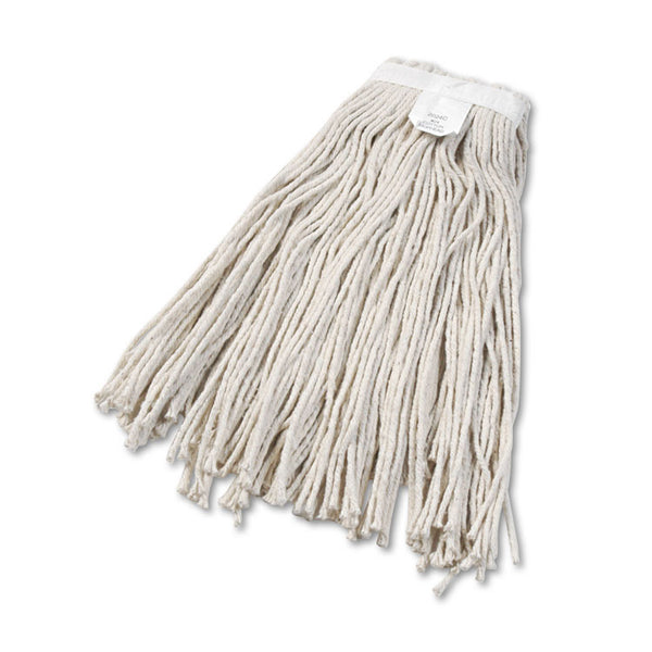 Boardwalk® Cut-End Wet Mop Head, Cotton, No. 24, White (BWK2024CEA) Each