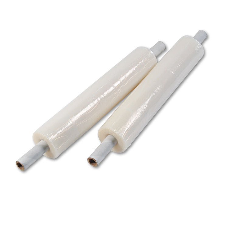 Universal® Stretch Film with Preattached Handles, 20" x 1,000 ft, 20 mic (80-Gauge), Clear, 4/Carton (UNV08020) Case of 4
