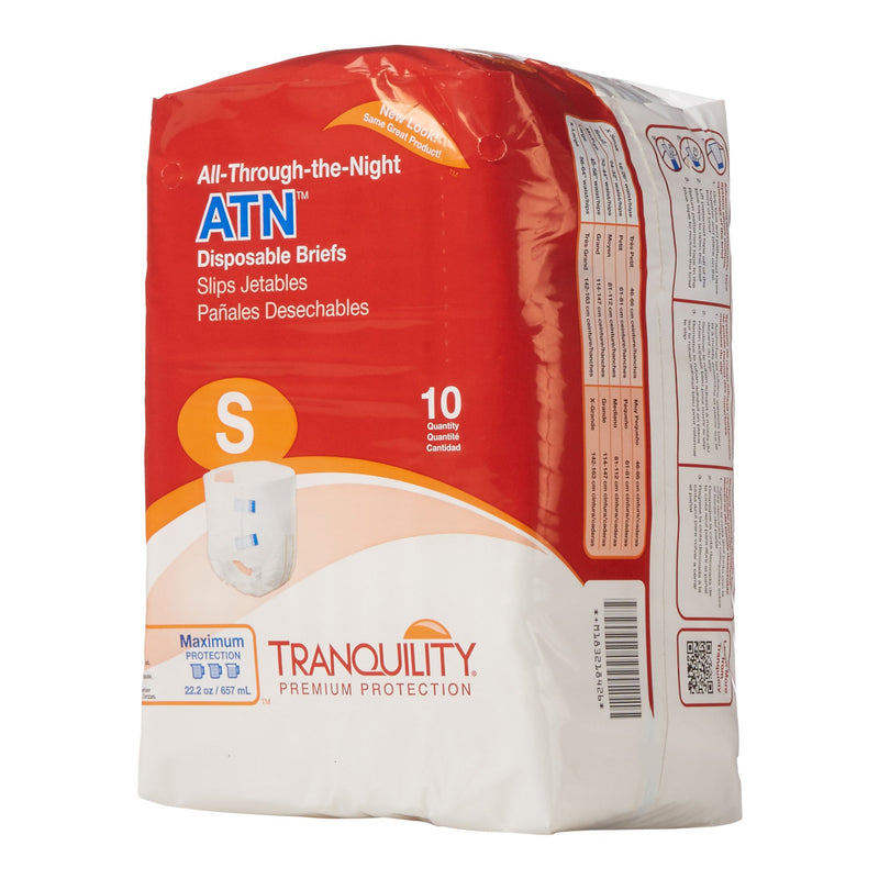 Tranquility® ATN Unisex Adult Incontinence Brief Small Disposable Heavy Absorbency (457770_BG) 10/BG