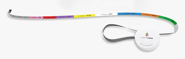 Certa Dose Retractable Pediatric Measuring Tape Pediatric Emergency (1151464_EA) 1/EA