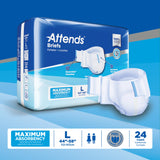 Attends® Unisex Incontinence Brief Large Disposable Heavy Absorbency (955305_CS) 72/CS
