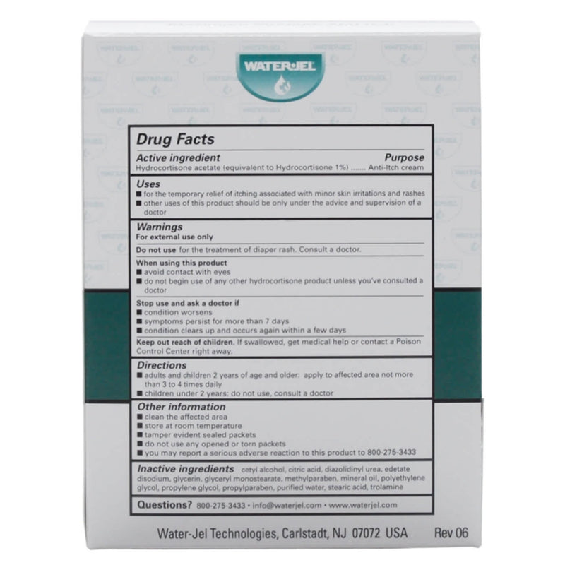 Water-Jel® Itch Relief 1% Strength Cream 0.9 Gram Individual Packet (796007_BX) 144/BX
