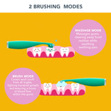 ISSA™ baby Sonic Toothbrush Kiwi Green Panda Ages Birth to 4 Years Silicone (1252886_EA) 1/EA
