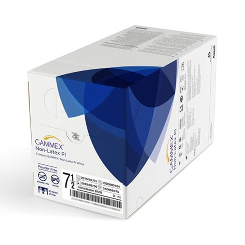 GAMMEX® Non-Latex PI Micro Surgical Glove Size 7.5 Sterile Polyisoprene Standard Cuff Length Micro-Textured White Chemo Tested (765786_CS) 200/CS
