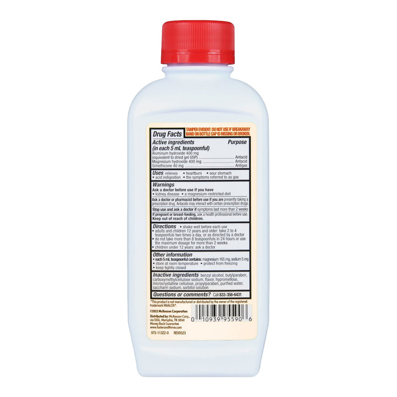 Foster & Thrive™ Antacid 400 mg - 40 mg Strength Liquid 12 oz. (1238939_EA) 1/EA