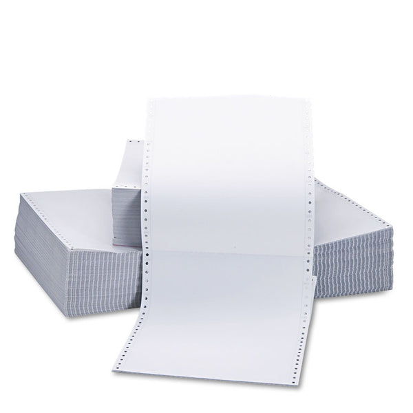 Universal® Printout Paper, 2-Part, 15 lb Bond Weight, 9.5 x 11, White, 1,650/Carton (UNV15703)