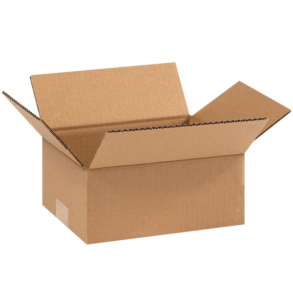 9 x 7 x 3" Flat Corrugated Boxes, Bundle Of 25 Bundle Of 25