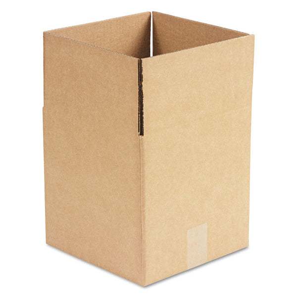 Universal® Cubed Fixed-Depth Corrugated Shipping Boxes, Regular Slotted Container (RSC), Large, 10" x 10" x 10", Brown Kraft, 25/Bundle (UNV101010)