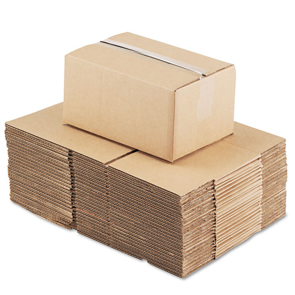 Universal® Fixed-Depth Corrugated Shipping Boxes, Regular Slotted Container (RSC), 8" x 12" x 6", Brown Kraft, 25/Bundle (UNV1286)