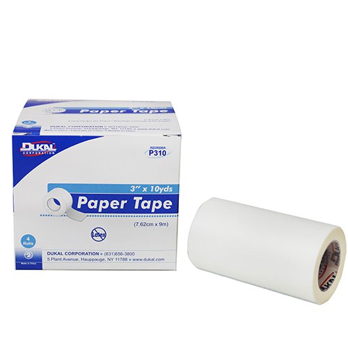 Dukal™ Medical Tape White 3 Inch X 10 Yard Paper NonSterile (670807_BX) 4/BX