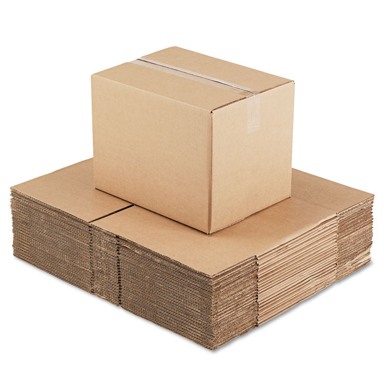 Universal® Fixed-Depth Corrugated Shipping Boxes, Regular Slotted Container (RSC), 12" x 16" x 12", Brown Kraft, 25/Bundle (UNV161212) Bundle of 25