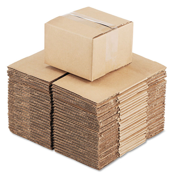 Universal® Fixed-Depth Corrugated Shipping Boxes, Regular Slotted Container (RSC), 6" x 6" x 4", Brown Kraft, 25/Bundle (UNV664)