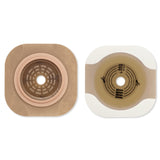 New Image™ Flat CeraPlus™ Ostomy Barrier Precut, Extended Wear Adhesive Tape Borders 2-1/4 Inch Flange Red Code 1-3/8 Inch Opening (1195896_BX) 5/BX