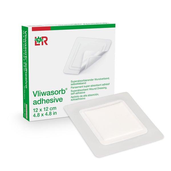 Vliwasorb® Border Super Absorbent Dressing Polyacrylate Adhesive 5 X 5 Inch Square (1254653_BX) 10/BX