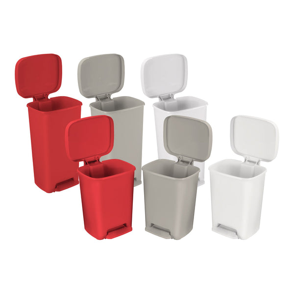 McKesson Trash Can 32 Quart / 8 gal. White Plastic Rectangular (553983_EA) 1/EA