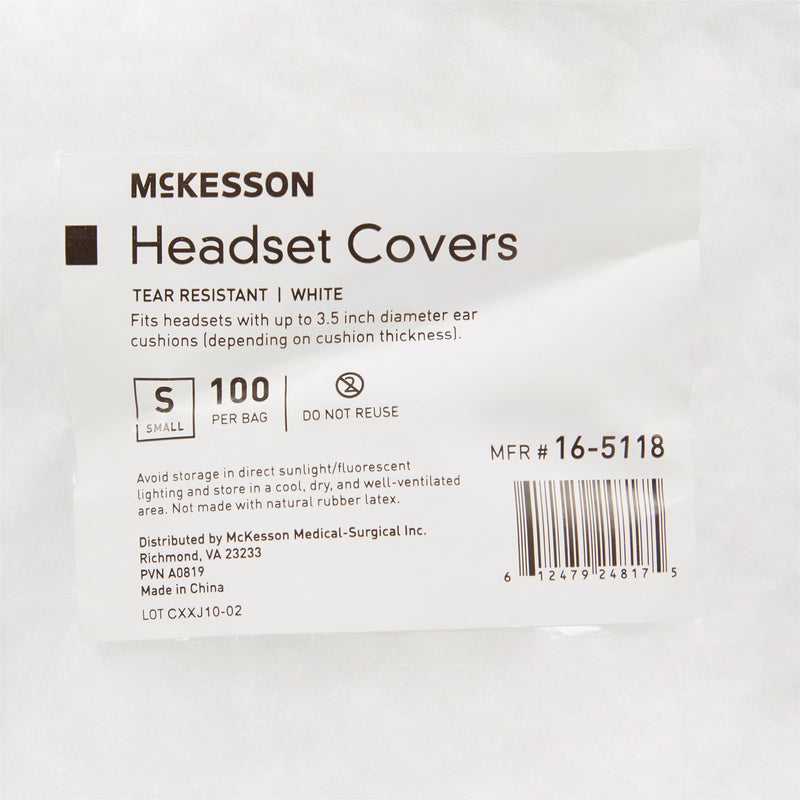 McKesson Sanitary Headset Cover Small For Earmuff of Most Headphones (1162212_CS) 1000/CS