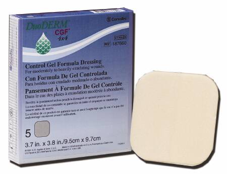 DuoDERM® CGF® Hydrocolloid Dressing Foam Backing 6 X 6 Inch Square Hydrocolloid (192069_EA) 1/EA