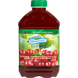 Thick & Easy® Thickened Beverage 46 oz. Bottle Cranberry Juice Cocktail Flavor Liquid IDDSI Level 2 Mildly Thick (797173_CS) 6/CS