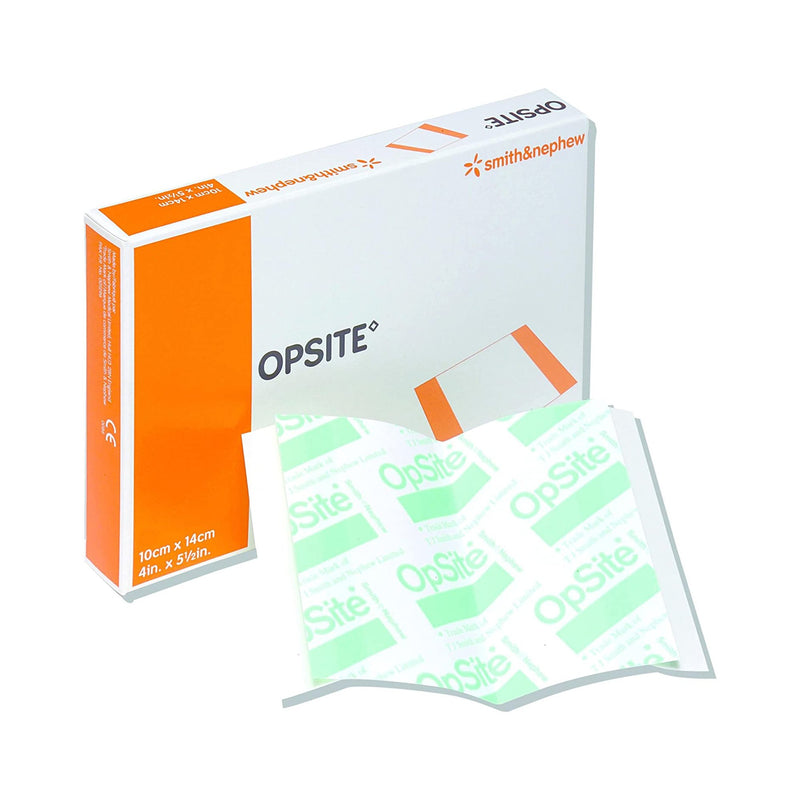 OpSite Transparent Film Dressing 4 X 5-1/2 Inch 2 Tab Delivery Rectangle Sterile (151196_CS) 200/CS