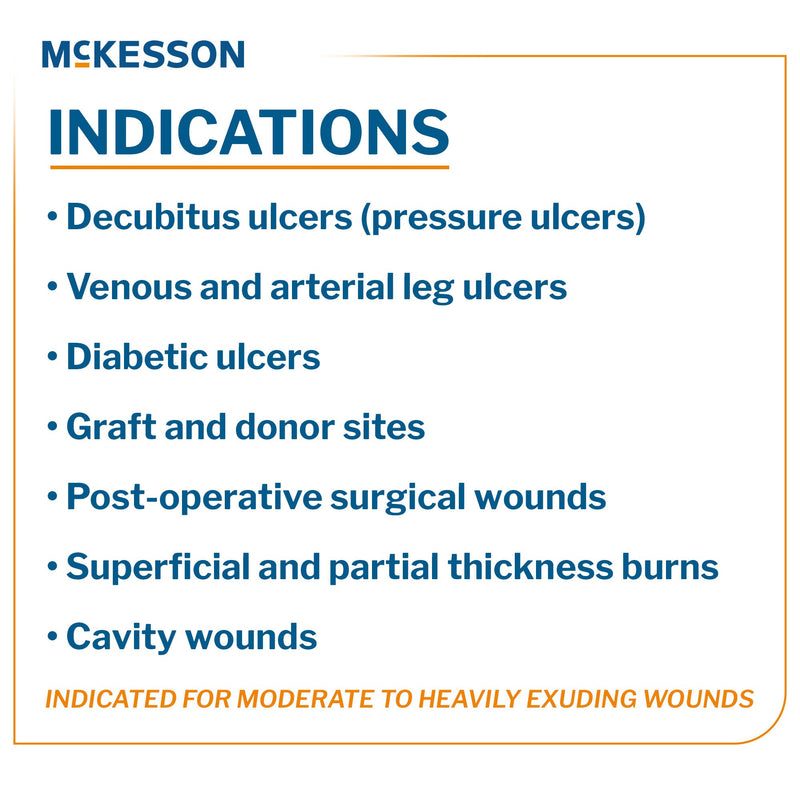 McKesson Gelling Fiber Wound Dressing 3/4 X 18 Inch Ribbon Sterile (1138626_EA) 1/EA