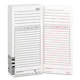 Acroprint® Time Clock Cards for Acroprint ES1000, Two Sides, 3.5 x 7, 100/Pack (ACP099111000) Pack of 100 Cards