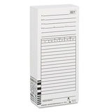 Acroprint® Time Clock Cards for Acroprint ES1000, Two Sides, 3.5 x 7, 100/Pack (ACP099111000) Pack of 100 Cards