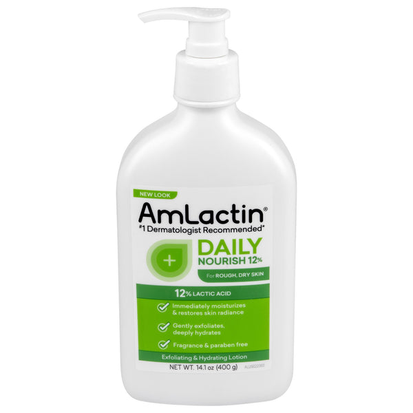 Amlactin® Daily Hand and Body Moisturizer 14.1 oz. Pump Bottle Unscented Lotion (1215064_EA) 1/EA