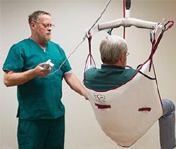 Ez Way Inc Disposable Sling With Head Support Extra Large 250 to 450 lbs. Weight Capacity (1041916_EA) 1/EA
