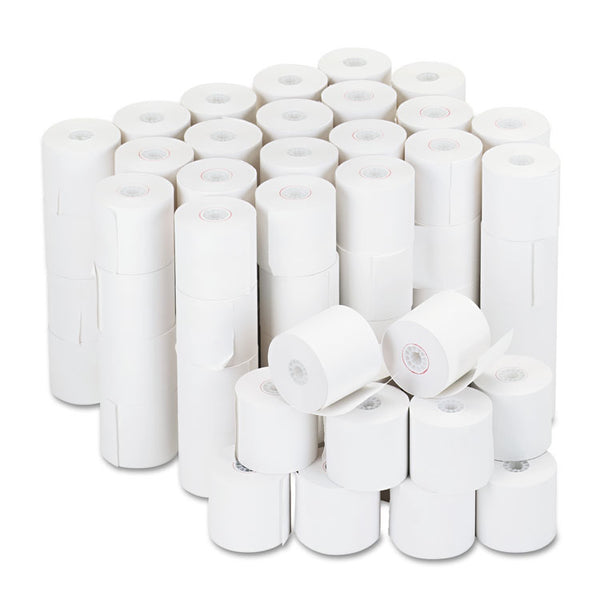 Universal® Impact and Inkjet Print Bond Paper Rolls, 0.5" Core, 2.25" x 126 ft, White, 100/Carton (UNV35705)