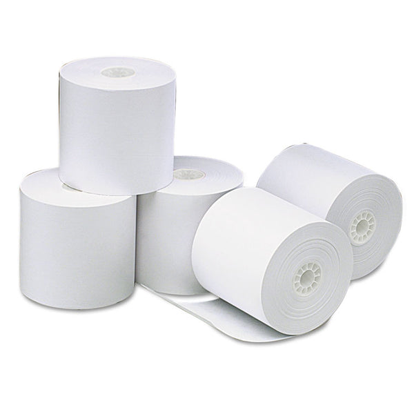 Universal® Direct Thermal Printing Paper Rolls, 3.13" x 273 ft, White, 50/Carton (UNV35764)