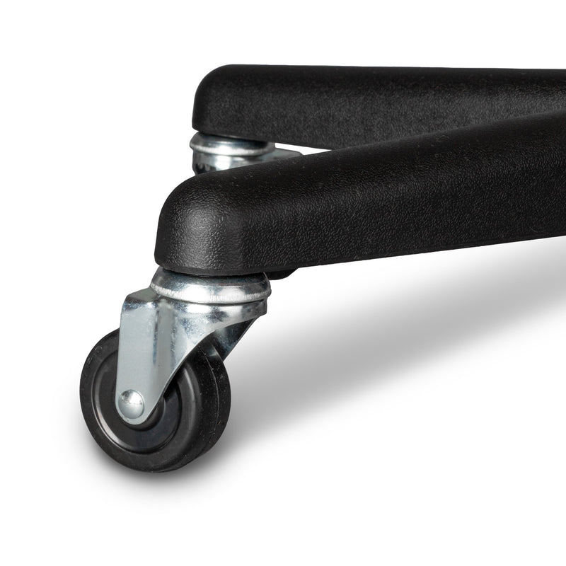 Tech-Med Mobile Instrument Stand Hand Operated Single Post 5-Leg Base Small Tray (640185_EA) 1/EA