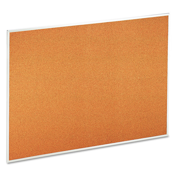 Universal® Cork Bulletin Board, 48 x 36, Tan Surface, Aluminum Frame (UNV43614)