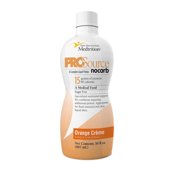 ProSource™ NoCarb Oral Supplement Orange Crème Flavor Liquid 32 oz. Bottle (740332_CS) 4/CS