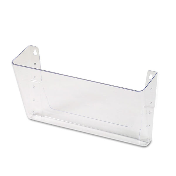 Universal® Wall Files, Letter Size, 13" x 4" x 7", Clear (UNV53692)