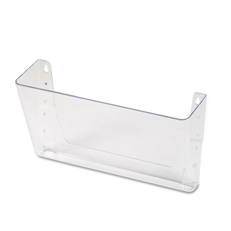 Universal® Wall Files, Letter Size, 13" x 4" x 7", Clear (UNV53692)