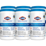 Clorox Healthcare® Surface Disinfectant Cleaner Premoistened Bleach Germicidal Manual Pull Wipe 150 Count Canister Floral Scent NonSterile (726380_CS) 6/CS
