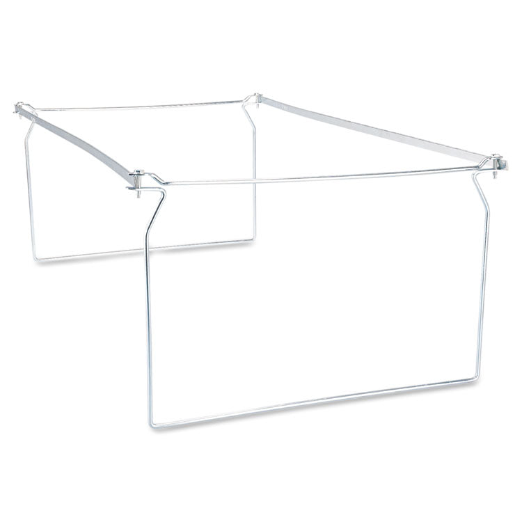 Universal® Screw-Together Hanging Folder Frame, Legal Size, 23" to 26.77" Long, Silver, 6/Box (UNV68000) Box of 6