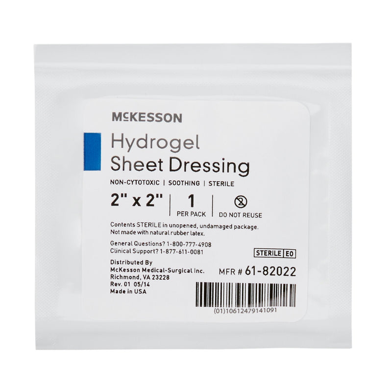 McKesson Hydrogel Wound Dressing Sheet 2 X 2 Inch Sheet Sterile (494192_EA) 1/EA