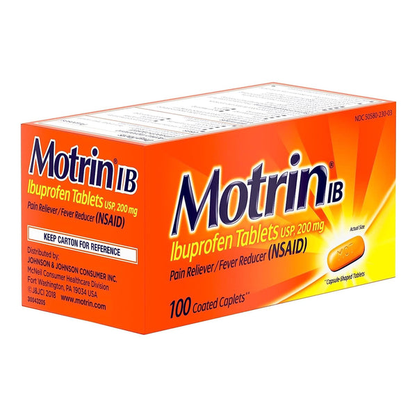 Motrin® IB Pain Relief 200 mg Strength Ibuprofen Capsule (1228862_BT) 1/BT