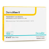 DermaView II™ Transparent Film Dressing 4 X 4-1/2 Inch Frame Style Delivery Rectangle Sterile (584138_EA) 1/EA