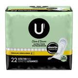 U by Kotex® Feminine Pad Ultra Thin Regular Absorbency (1094708_CS) 176/CS
