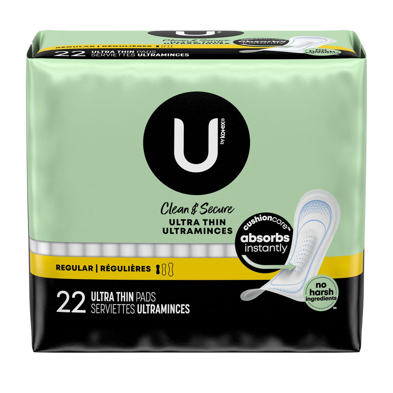 U by Kotex® Feminine Pad Ultra Thin Regular Absorbency (1094708_BG) 22/BG