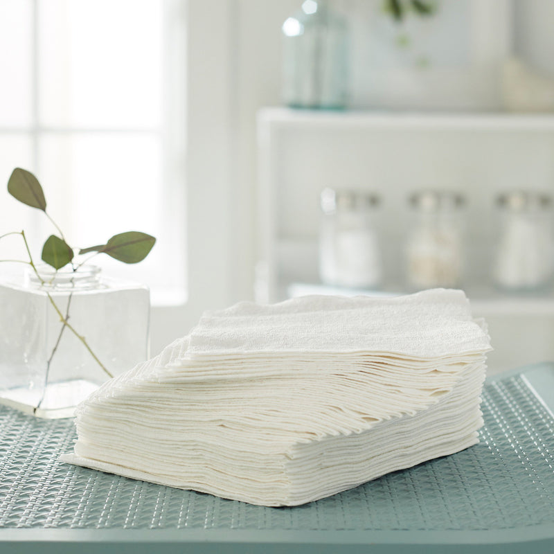 McKesson Washcloth 13 X 13 Inch White Disposable (577604_CS) 16/CS