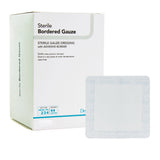 DermaRite® Bordered Gauze Island Dressing 4 X 8 Inch Rectangle Sterile (946445_BX) 25/BX