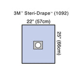 3M™ Steri-Drape™ Surgical Drape Small Drape with Aperture 22 W X 25 L Inch Sterile (5727_BX) 25/BX