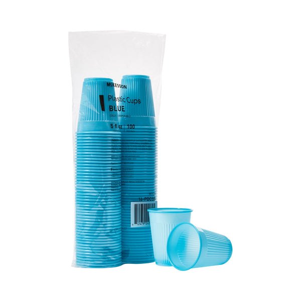 McKesson Drinking Cup 5 oz. Blue Polypropylene Disposable (1127768_CS) 2500/CS